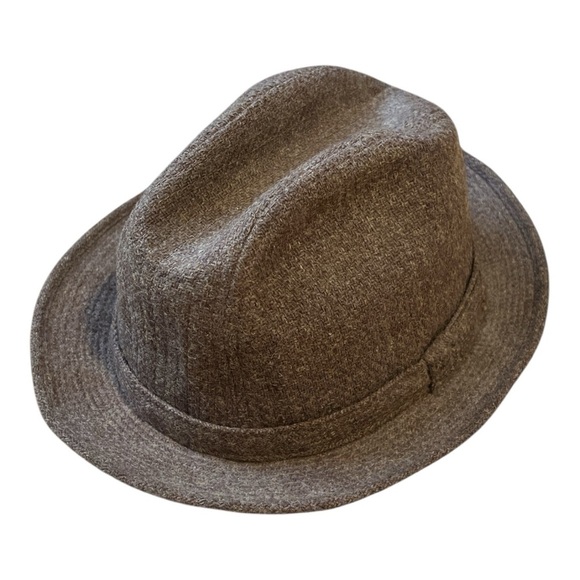 Stetson Kensington Brown Wool Blend Fedora Hat Size M 7-7 1/8 - Picture 1 of 4